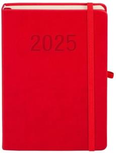 Opakowanie Kalendarz 2025 A5 Memofix DNS czerwony