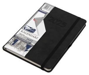 Opakowanie Kalendarz 2025 A5 tygodniowy Jazz czarny