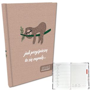 Opakowanie Kalendarz 2025 A5 tygodniowy Leniwiec