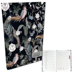 Opakowanie Kalendarz 2025 A5 tygodniowy Pawie