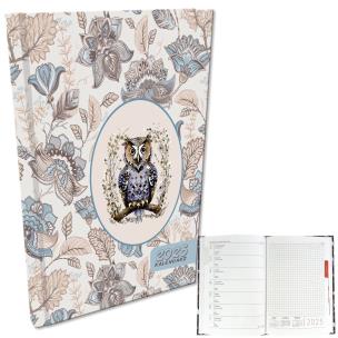 Opakowanie Kalendarz 2025 A5 tygodniowy Sowa Boho