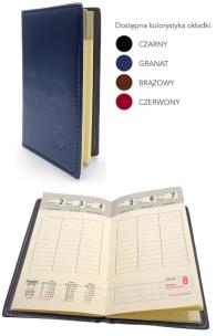 Okładka książki Kalendarz 2025 A6 Książkowy tygodniowy Slim MIX