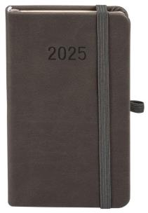 Okładka książki Kalendarz 2025 A6 Memofix TDW grafitowy