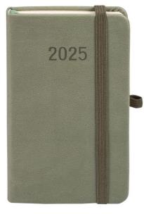 Okładka książki Kalendarz 2025 A6 Memofix TDW oliwkowy
