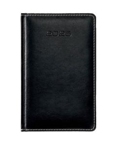 Kalendarz 2025 A6 tyg. czarny. Wydawca: Evena. Multiszop.pl Opakowanie Kalendarz 2025 A6 tyg. czarny