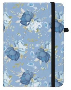 Opakowanie Kalendarz 2025 A6 tyg. Flamenco niebieskie kwiaty