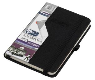 Opakowanie Kalendarz 2025 A6 tyg. Techno czarny ELEFANT