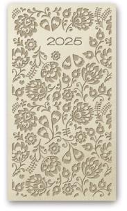 Okładka książki Kalendarz 2025 A6 tyg vivella relief BEŻOWY