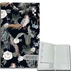 Opakowanie Kalendarz 2025 A6 tygodniowy Botanique pawie