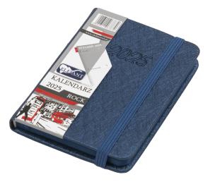 Opakowanie Kalendarz 2025 A7 tyg Rock granatowy