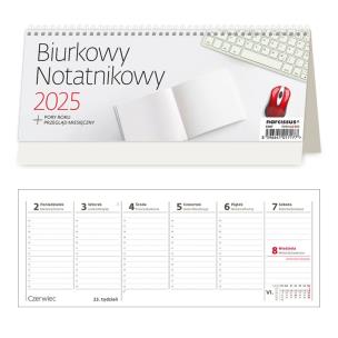 Opakowanie Kalendarz 2025 Biurkowy Notatnikowy tygodniowy