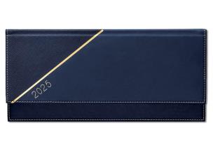 Kalendarz 2025 biurowy spirala ekoskóra granatowy. Wydawca: Evena. Multiszop.pl Opakowanie Kalendarz 2025 biurowy spirala ekoskóra granatowy