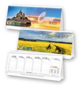 Okładka książki Kalendarz 2025 Biurowy stojący Cezar MIX