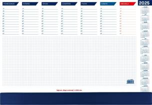 Opakowanie Kalendarz 2025 biuwar mały z listwą