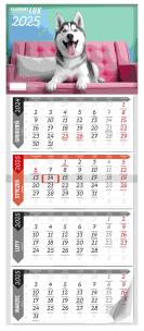 Opakowanie Kalendarz 2025 czteromiesięczny LUX MIX