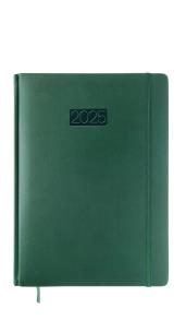 Opakowanie Kalendarz 2025 Elegance LUX A4 dzienny zielony KK-A4DE