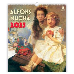 Kalendarz 2025 EX Alfons Mucha. Wydawca: Helma 365. Multiszop.pl Opakowanie Kalendarz 2025 EX Alfons Mucha
