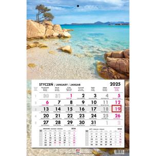 Opakowanie Kalendarz 2025 jednodzielny główka płaska Sardynia