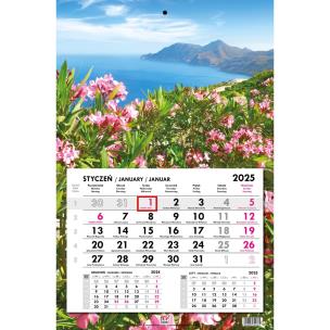 Opakowanie Kalendarz 2025 jednodzielny płaski Grecja Kos
