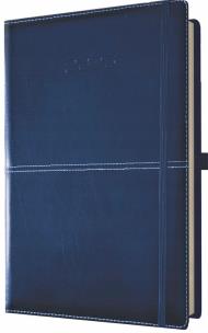 Kalendarz 2025 książkowy A4 tygodniowy niebieski. Wydawca: Evena. Multiszop.pl Opakowanie Kalendarz 2025 książkowy A4 tygodniowy niebieski