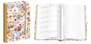 Opakowanie Kalendarz 2025 książkowy A5/96K Met.Bloom