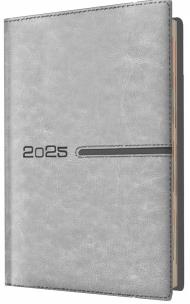 Kalendarz 2025 książkowy A5 tygodniowy szary. Wydawca: Evena. Multiszop.pl Opakowanie Kalendarz 2025 książkowy A5 tygodniowy szary