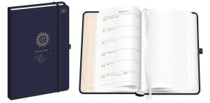 Opakowanie Kalendarz 2025 książkowy B5/96K Met.Golden Sun