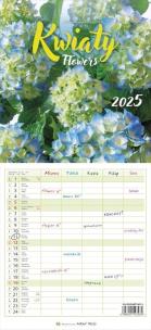 Kalendarz 2025 Kwiaty. Wydawca: Parma Press. Multiszop.pl Opakowanie Kalendarz 2025 Kwiaty