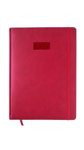 Opakowanie Kalendarz 2025 LUX A4 tygodniowy czerwony KK-A4T L