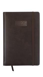 Opakowanie Kalendarz 2025 LUX B6 dzienny  brązowy KK-B6D L