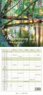 Kalendarz 2025 Malowniczy las. Wydawca: Parma Press. Multiszop.pl Opakowanie Kalendarz 2025 Malowniczy las