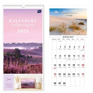 Opakowanie Kalendarz 2025 motywacyjny 22x46cm Widoki