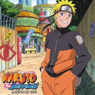 Kalendarz 2025 Naruto Shippuden ścienny. Wydawca: Studio JG kalendarze. Multiszop.pl Opakowanie Kalendarz 2025 Naruto Shippuden ścienny
