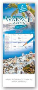 Okładka książki Kalendarz 2025 Notatnikowy Wakacje marzeń