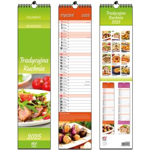 Opakowanie Kalendarz 2025 paskowy 13 planszowy Kuchnia