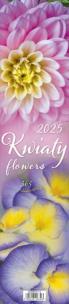 Opakowanie Kalendarz 2025 paskowy - Kwiaty