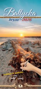 Okładka książki Kalendarz 2025 paskowy szeroki Bałtycka Bryza