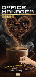 Okładka książki Kalendarz 2025 paskowy szeroki Office Manager