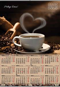 Opakowanie Kalendarz 2025 plakatowy B1 listwowany Kawa KP-B1 VP.13