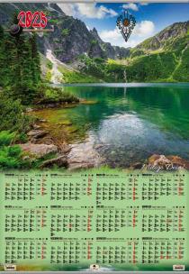 Opakowanie Kalendarz 2025 plakatowy B1 listwowany morskie oko KP-B1 VP.7