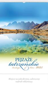 Okładka książki Kalendarz 2025 Reklamowy Pejzaże tatrzańskie