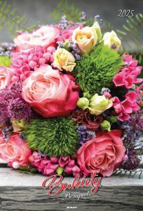 Kalendarz 2025 ścienny A3 Bukiety. Wydawca: AVANTI. Multiszop.pl Opakowanie Kalendarz 2025 ścienny A3 Bukiety