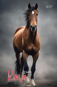 Kalendarz 2025 ścienny A3 Konie. Wydawca: AVANTI. Multiszop.pl Opakowanie Kalendarz 2025 ścienny A3 Konie