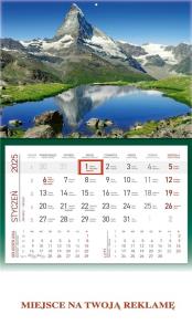 Opakowanie Kalendarz 2025 ścienny jednodzielny Góry