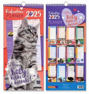 Opakowanie Kalendarz 2025 ścienny planer Koty