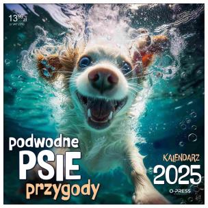 Opakowanie Kalendarz 2025 Ścienny Podwodne Psie Przygody