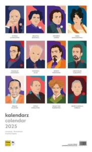Okładka książki Kalendarz 2025 ścienny