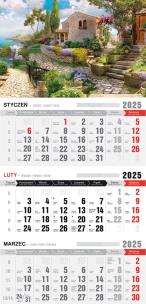 Opakowanie Kalendarz 2025 Trójdzielny ekonomiczny Romantico