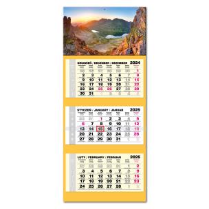 Opakowanie Kalendarz 2025 trójdzielny LUX gł. wypukły Tatry