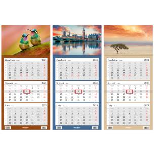 Opakowanie Kalendarz 2025 trójdzielny Lux mix HELMA